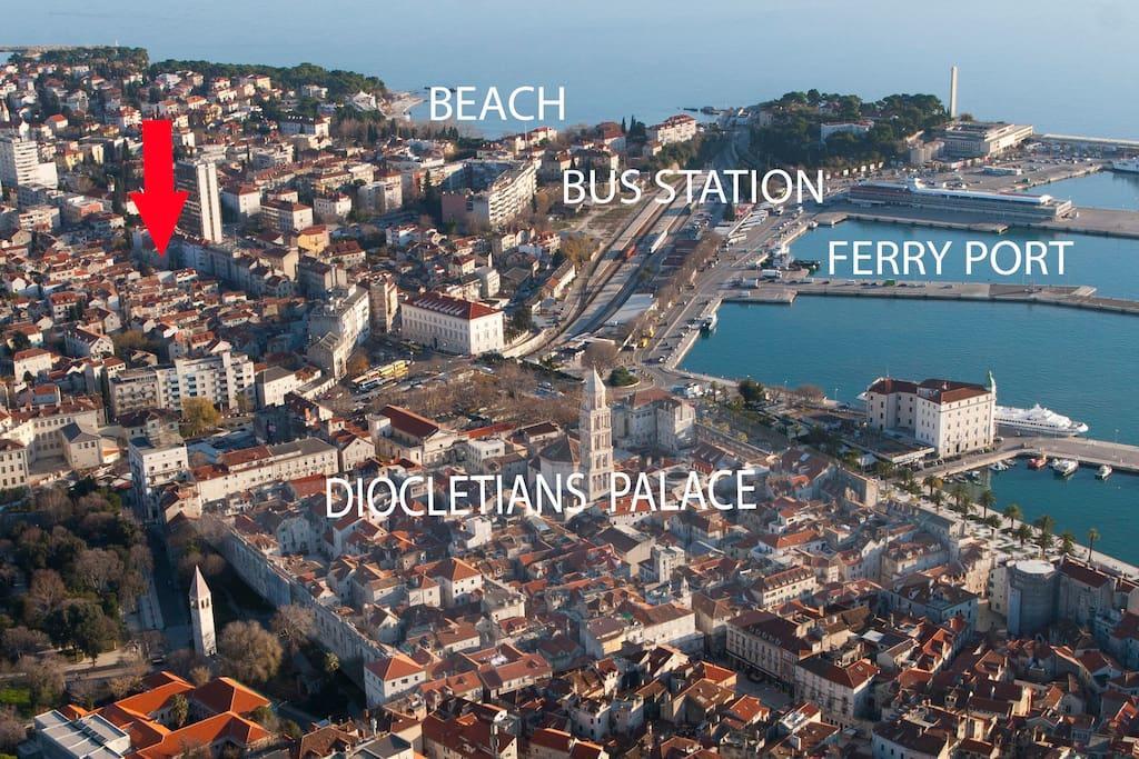 Periska Dalmatina Apartment Split Bagian luar foto